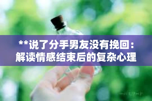 **说了分手男友没有挽回：解读情感结束后的复杂心理与现实**