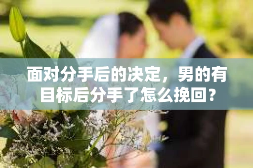 面对分手后的决定，男的有目标后分手了怎么挽回？
