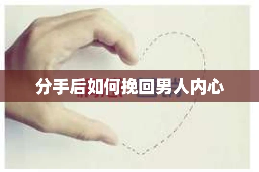 分手后如何挽回男人内心