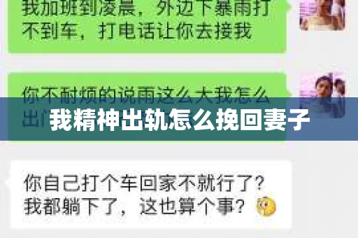 我精神出轨怎么挽回妻子