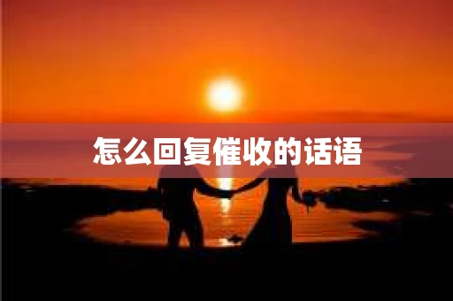 怎么回复催收的话语