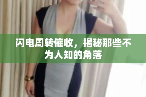 闪电周转催收，揭秘那些不为人知的角落