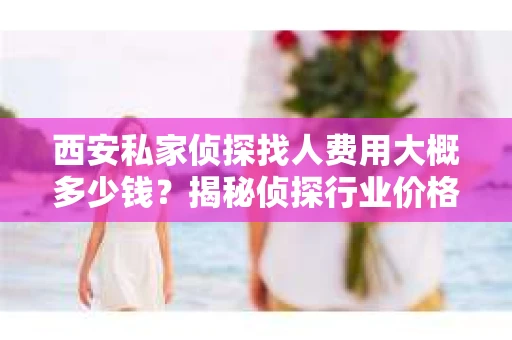 西安私家侦探找人费用大概多少钱？揭秘侦探行业价格之谜