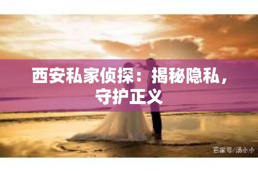 西安私家侦探：揭秘隐私，守护正义