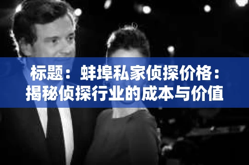 标题：蚌埠私家侦探价格：揭秘侦探行业的成本与价值