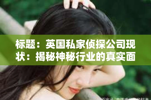 标题：英国私家侦探公司现状：揭秘神秘行业的真实面貌