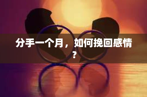 分手一个月，如何挽回感情？