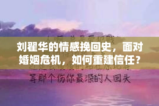 刘翟华的情感挽回史，面对婚姻危机，如何重建信任？